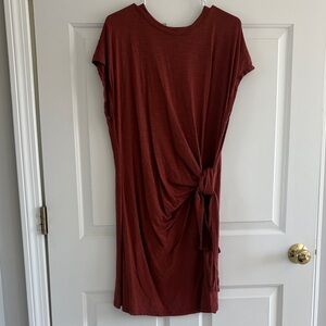 Gap Terracotta Knotted Dress